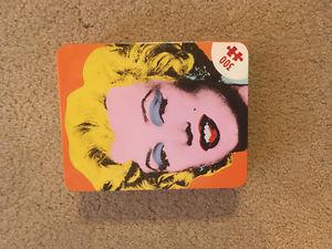 Andy Warhol Tin with marylin Monroe puzzle