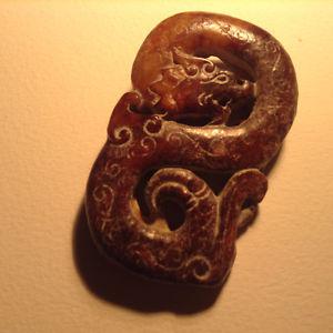 Antique Chinese Red Agate Jade Buddha's Hand Citron Carved