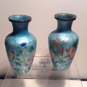 Antique Chinnese Vases Cloisonne Enamel