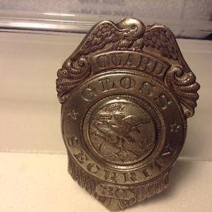 Antique Employee Guard Badge