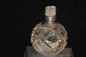 Antique England Cut Crystal Perfume Bottle