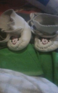 Baby girl Minnie mouse moccasins