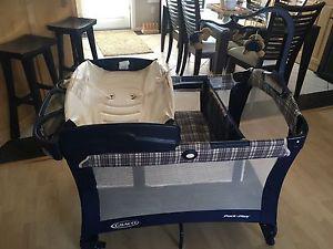 Baby's playpen and change table