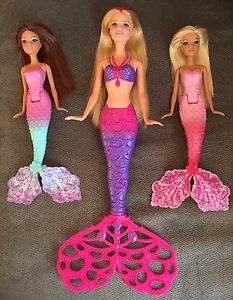 Barbie Mermaid Bubble Making Tail Doll & Sisters