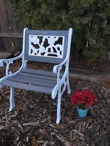 Beautiful wrought iron bench $150 obo