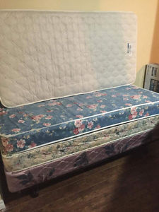 Box Spring, bed frame and mattresses