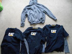 Caterpillar CAT Hoodie, Shirts & Toque L/XL