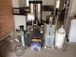 Complete Beer Home Brew Kit with Kegerator