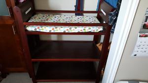 Crib and changing table