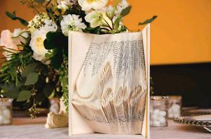 Custom folded book art