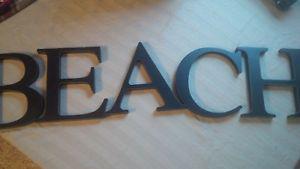 Decorative Letters 'BEACH'