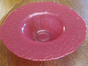Decorative red bowl