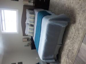 Gently used queen size bed & mattress