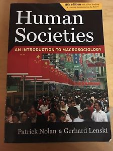 HUMAN SOCIETIES 11th edition