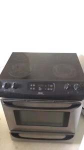 Kenmore self cleaning slide in flat top oven and stove