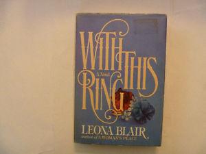 LEONA BLAIR - With This Ring - Hardcover with dust jacket