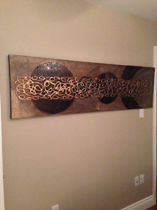 Large Textured Canvas Wall Hanging