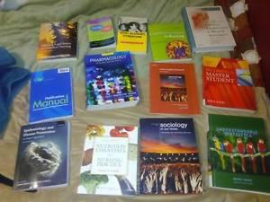 Large collection of nursing textbooks