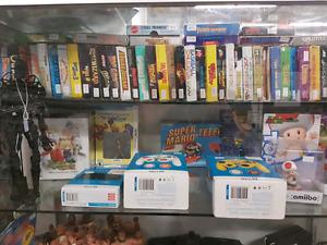 Lots of cib nes snes n64 games