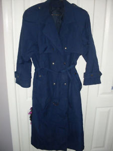 Navy Blue Trench Coat