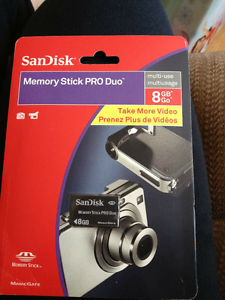 New Memory Stick PRO Duo 8gb $15