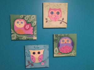Owl wall decor