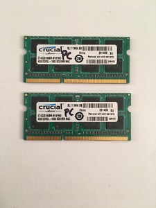 PC 2X4GB DDR3 RAM