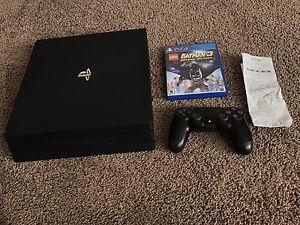 PlayStation 4 pro, w/box, game and original receipt