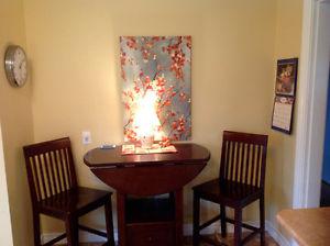 Pub style table and chairs