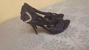 Purple prom shoes