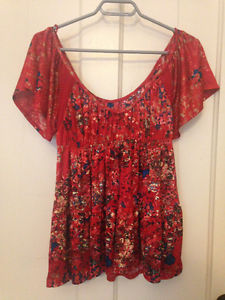 Red Free People top