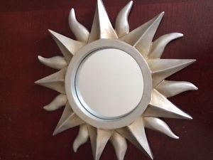SILVER SUN MIRROR - PERFECT FOR THE DECK - $5 (FENCE TOO)