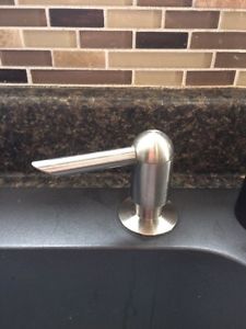 Soap dispenser for kitchen sink
