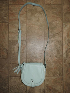 Soft pastel blue cross-body purse / handbag - $12