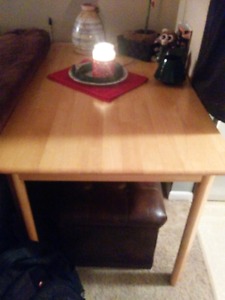 Solid maple dining table
