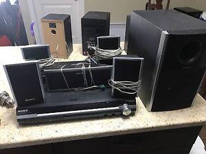 Sony 5.1 ch stereo set with receiver.