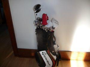 TaylorMade Golf Clubs and Bag