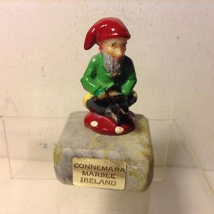 Vintage Connemara Marble Ireland Leprechaun Gnome Elf Figure