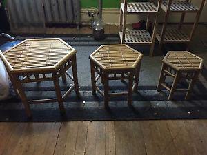 Wanted: Set of 3 bamboo end tables