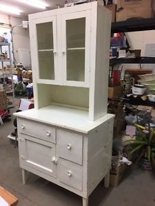 White antique cabinet