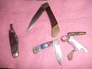 a few pocket knives all for  ---