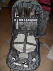 camping back pack with utensils