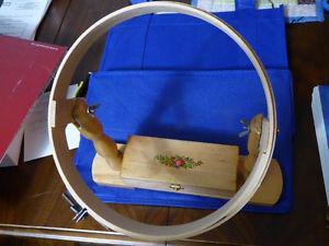 embroidery hoop with stand