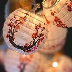 mini 3"string cherry-blossom paper lanterns