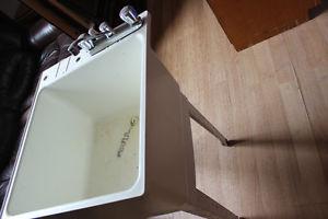 used laundry sink with new set of taps (never used)