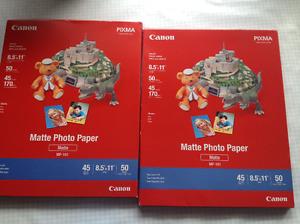 100 sheets of Canon Matte photo paper