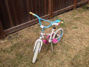 16 inch girls' bike with kickstand