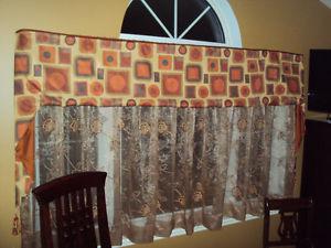 4 valances - professionally made with quality - moving sale