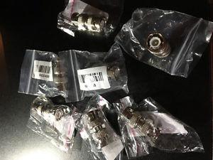 9 brand new BNC male to male adapters. $5 each or all for