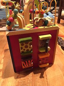 B You infant/toddler playset, all wood
